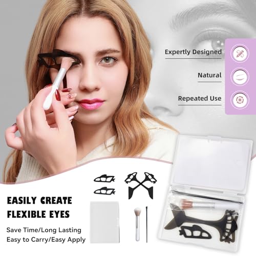 Eyeshadow Tool, Eye Makeup Aid, Eyeshadow Stencils for Eyes, Eyeliner Stencil for Women, Quick Makeup Template - Image 6