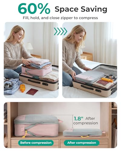 BAGSMART 6 Set Compression Cubes