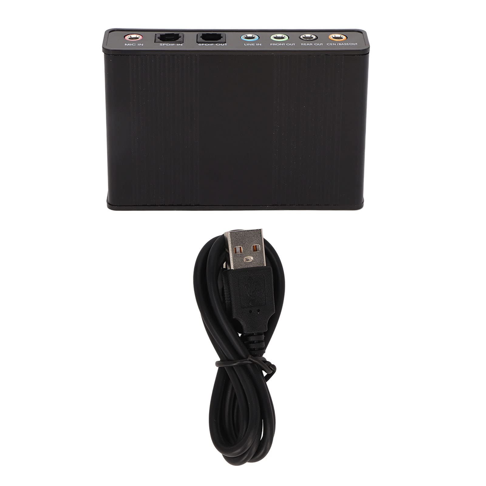Carte Son USB 5.1, 6 Canaux, Taux d'échantillonnage de 48 KHz, Analogique Externe avec SPDIF, Accessoires d'ordinateurs électroniques, Cartes de Composants Informatiques,