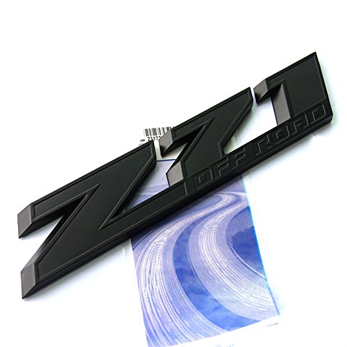 2Pack Oem 10 Inches Big Z71 Off Road Emblems Compatible With 2009-2018 Colorado Tahoe Silverado Sierra Suburban 2500Hd 3500Hd Offroad (All Black) #TOP3