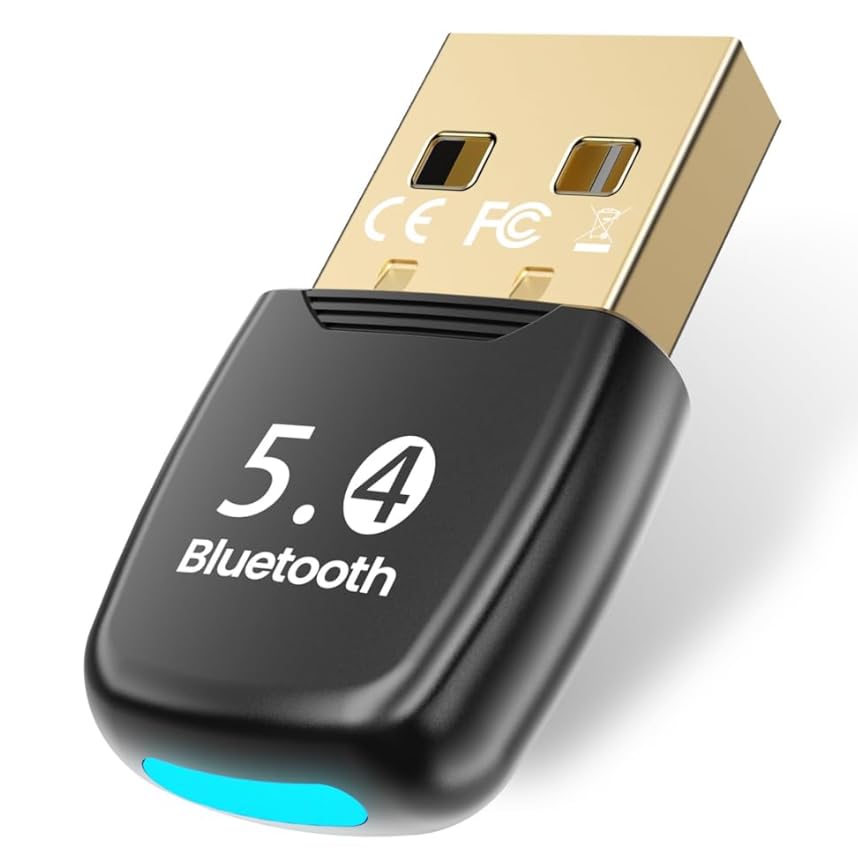 Arvoni Dongle Bluetooth 5.4, Cle Bluetooth pour PC, Adaptateur USB pour Windows 11/10/8.1, Plug and Play, pour PC, Ordinateur Portable, Souris, Tablette, Casque, 7...