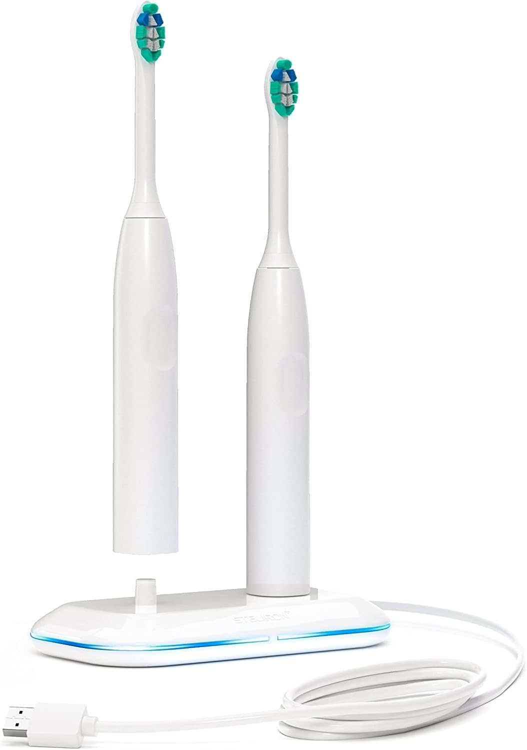 GALVANOX Chargeur 2-en-1 pour brosses à Dents électriques Aquasonic – Compatible Black Series, Duo, Pro et Vibe, Station de Charge Double