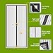 Magnetic Screen Door Fit Door Size 38 x 82 Inches, Full Frame Seal Heavy Duty Mesh Curtain Screen Doors with Magnets, Self Sealing Hands Free - Black