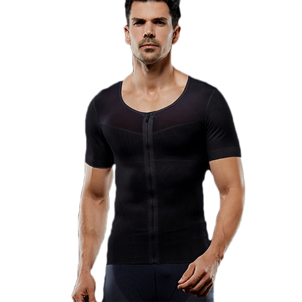 Hombre Waist Trainer Camiseta Reductora Moldeador Adelgazante Reductora Compresion Elástica de Ropa Interior
