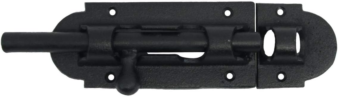 Treasure Gurus Large Rustic Metal Barrel Bolt Sliding Barn Door Lock Security Deadbolt Latch Gate Hardware