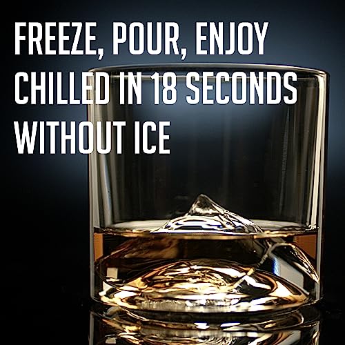 Miniatura 7 de Liiton Juego De Vasos De Whisky Everest Crystal Whisky De 4 Piezas De Cristal De Cristal, Regalos Para Hombres Para Cócteles, Ginebra Bourbon, Ron, 4 Vasos De Regalo De 270 Ml