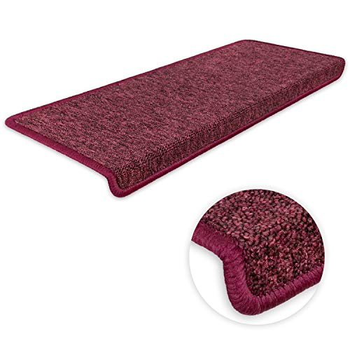 Kettelservice-Metzker Stufenmatten Monza Rechteckig - versch. Set Varianten & Farben - Bordeaux 17 Stück