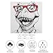 Dinosaur with Red Glasses Silk Like Head Scarf for Women Bandana for Hair Wrapping Fashion Accessory Square Hair Scarves 18