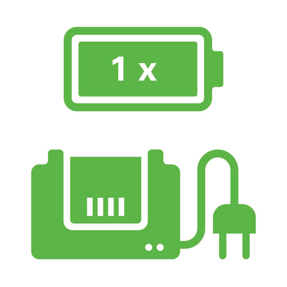 Greenworks G40LM35K2 Kosiarka Akumulatorowa do Trawników do 200m², Szerokość Koszenia 35cm, Torba 40L PLUS Akumulator i ładowarka 40V 2Ah, 3 Lata Gwarancji