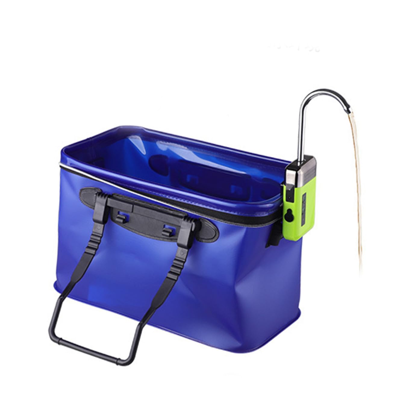 Wiederaufladbare Sauerstoffpumpe für Aquarien und Teiche 2000ma | USB Aufladung, 6l/min Förderleistung, 1, 8m Schlauchlänge, Grün aus Abs