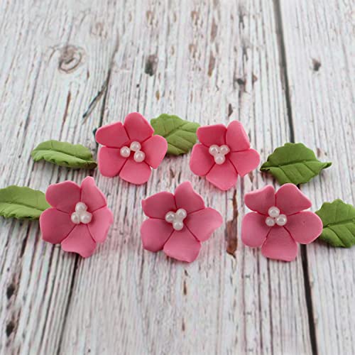 Global Sugar Art 24-Count Mini Pink Edible Flowers Cake Decorations by Global Sugar Art - Used condition - Image 8