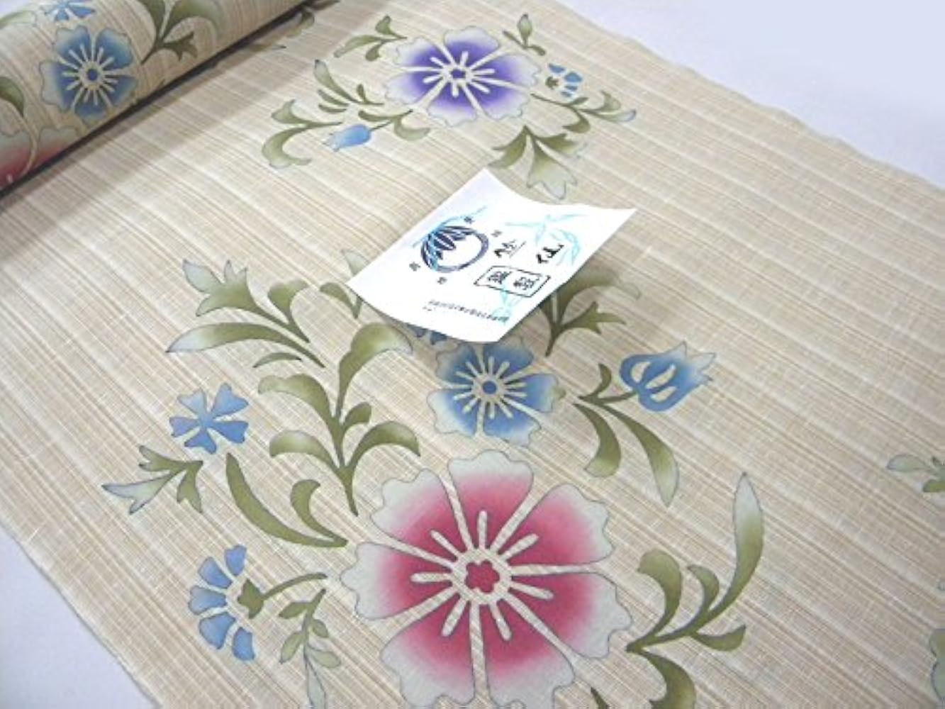 Amazon.co.jp: 竺仙浴衣（ちくせん）綿芭蕉玉むし本染浴衣 花