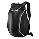 mjmoto Motorrad-Rucksack, Hartschalen-Rucksack, 48 Liter, Schwarz, Wasserfest, Aerodynamisch, Für Motorradfahren, Camping, Radfahren, 48 x 35 x 17 cm