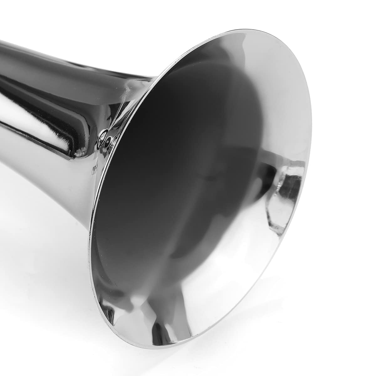 YONGYAO Coche Bocina 150DB Bocina de Aire 450 mm Bocina de Altavoz Cromo Zinc Negro Individual-Rojo