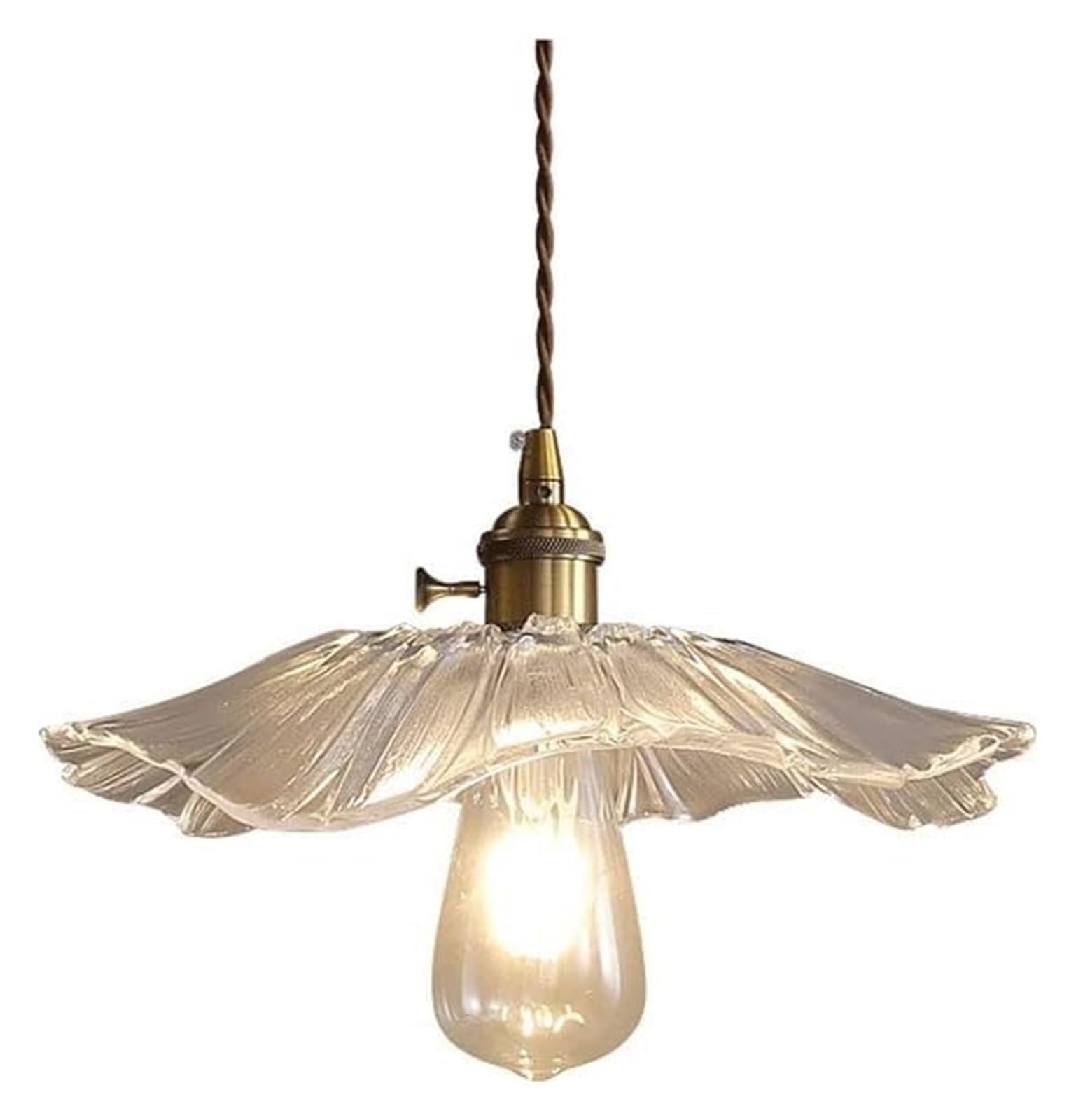 PCXEHUYP Chandelier Pendant Light Lamp Lighting - Glass Chandelier, Adjustable Height Restaurant Office Decoration Bedside Ceiling Hanging Chandeliers Lighti