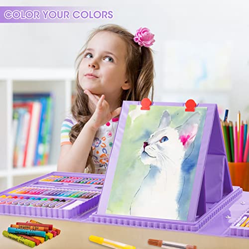 image for VigorFun Art Supplies, 240-Piece Drawing Art Kit, Gifts for Girls Boys