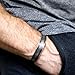Rustic Mens Bracelet Personalized Mens Cuff Hidden Engraved Message Bracelet for Men Oxidized Sterling Silver Bangle 1/2 inch Handmade Wide Cuff for Him