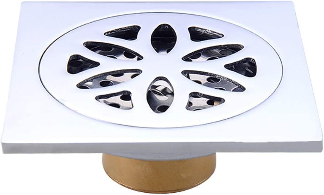 Floor Drain With Cover,Copper Square Floor Drain For Wet Room Trap Shower Drain Stronger Drainage Guards Duty Drain Cover