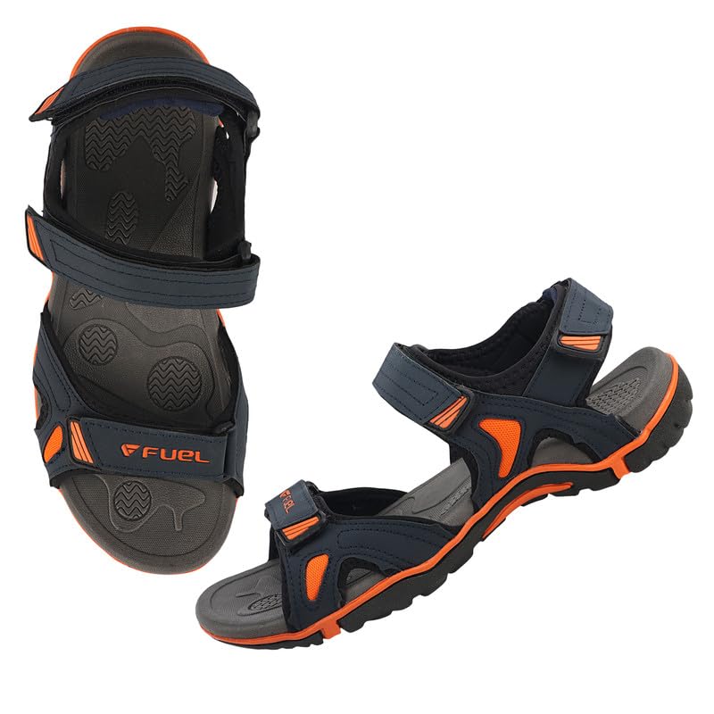 Image of FUEL Jordan Men's Outdoor Adventure Sandals in Anti-Skid Sole with Velcro Strap Lightweight & Durable Comfort Fit Footwear