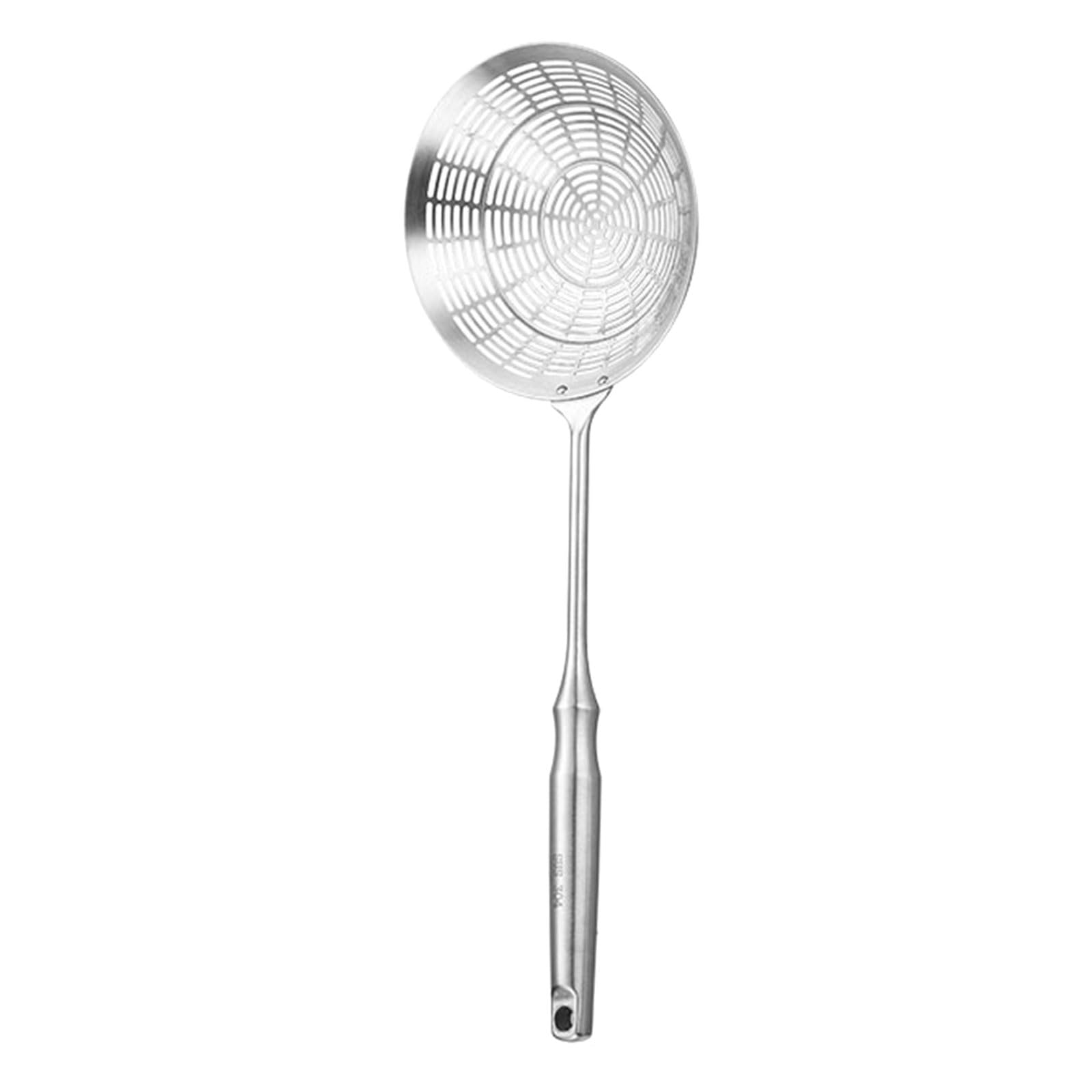 ZEPFJHE 304 Nonrust Steel Strainer for Kitchen with Fine Meshes Design Cooking Skimmers Perfect for Pastas Soup and Deeper Frying Cooking Skimmer Tool