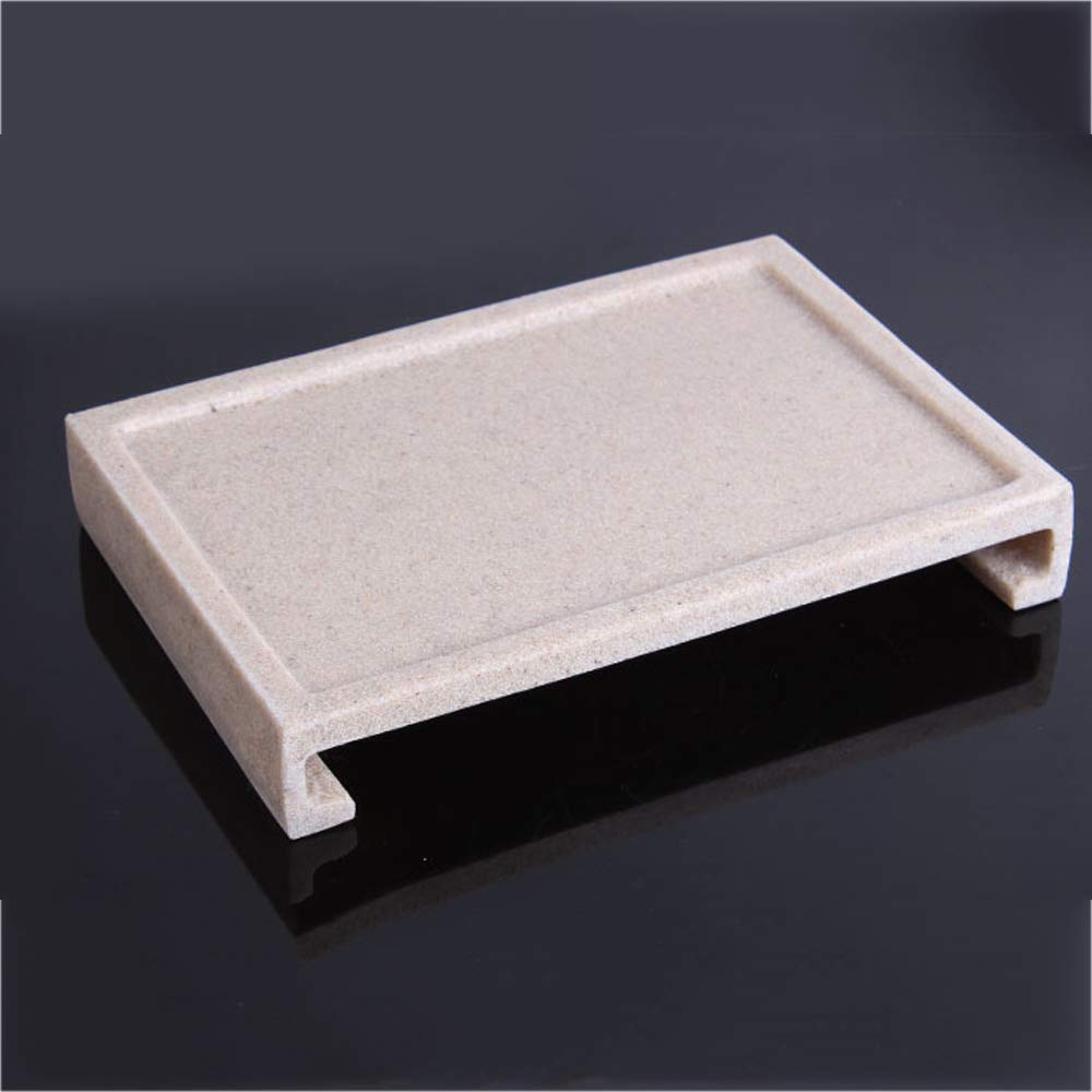 Estilo Moderno Juego de Accesorios de Baño de Resina Conjunto de Baño con Porta Cepillo de Dientes, 2 Tazas, Dispensador de Jabón Líquido, Jabonera, Creatividad de Arenisca,with Reverse Tray