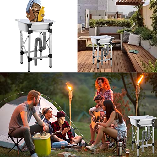 Évier de camping portable pour laver le linge sans se baisser - 2