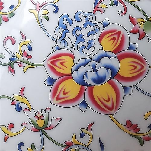 Boîte à thé magnifique en céramique émaillée au design rétro chinois