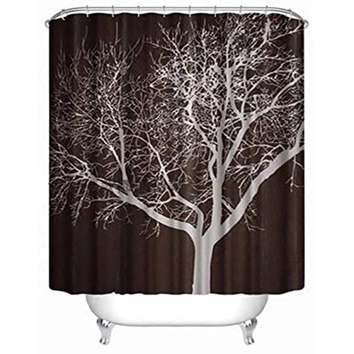 Rideau de douche épais chocolat 3D imperméable en polyester de qualité supérieure