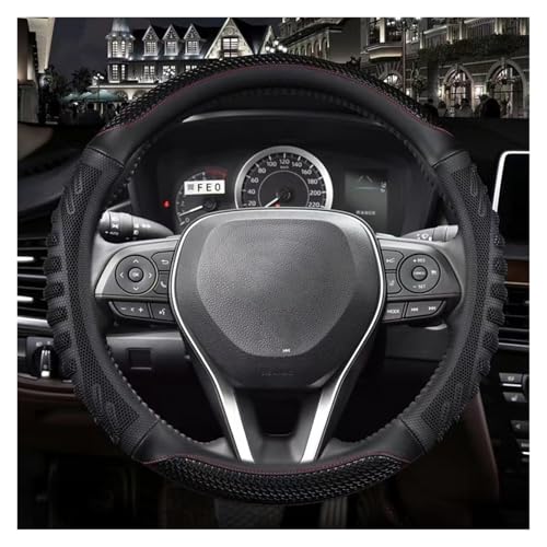 Funda del Volante Protector para Volante Coche para Toyota para Avalon para Camry 2018-2023 para Corolla 2018-2023 para Crown 2018-2023 para RAV4 2019 Funda Protectora(Black) ⭐