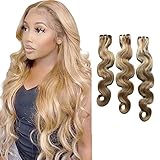 3.Hair Color: P27/613 Ombre Extensions Echthaar Body Wave Bundles .You Can Wear It In Any Occasions, Such As Daily, Cosplay, Holiday, Theme Parties,Christmas, Weddings, Dating.
