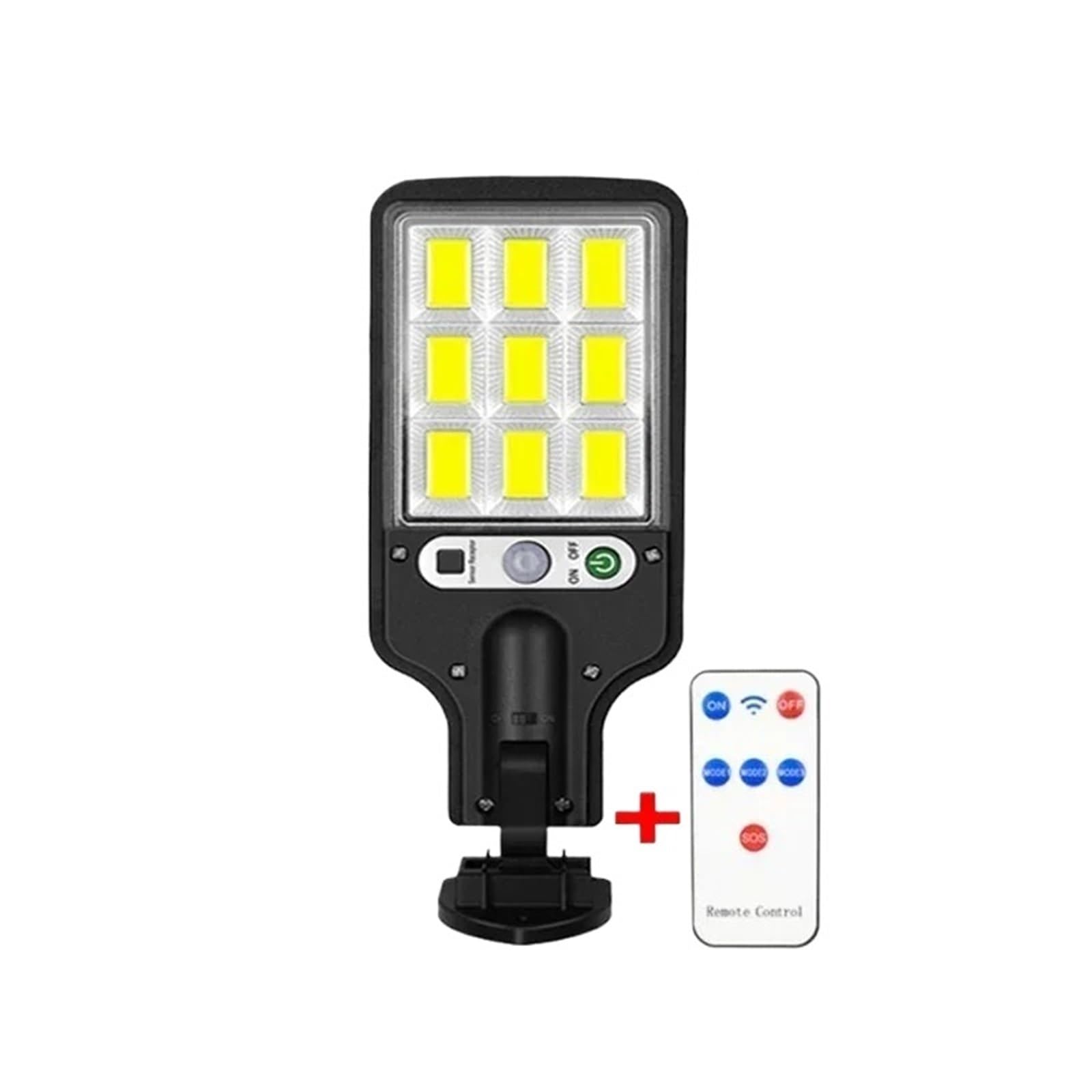 Solar Street Lights Outdoor lampa solarna 2500 W z 3 trybami światła, wodoodporna, z czujnikiem ruchu, do ogrodu, patio, ścieżki (2500 W, 3 szt.)