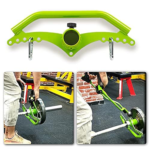 Image of Adjustable Lat Pull down Bar, Cable Machine Attachments for Gym, Home Gym Fitness T-bar Row Pulldown Attachments, Lat Pull Down Machine Wide Grip Neutral Grip Handle