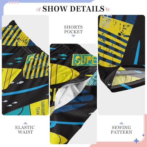 ZZKKO Bright Surf Desks Boys Pants for Kids Jogger Pants with Pockets S-XL4