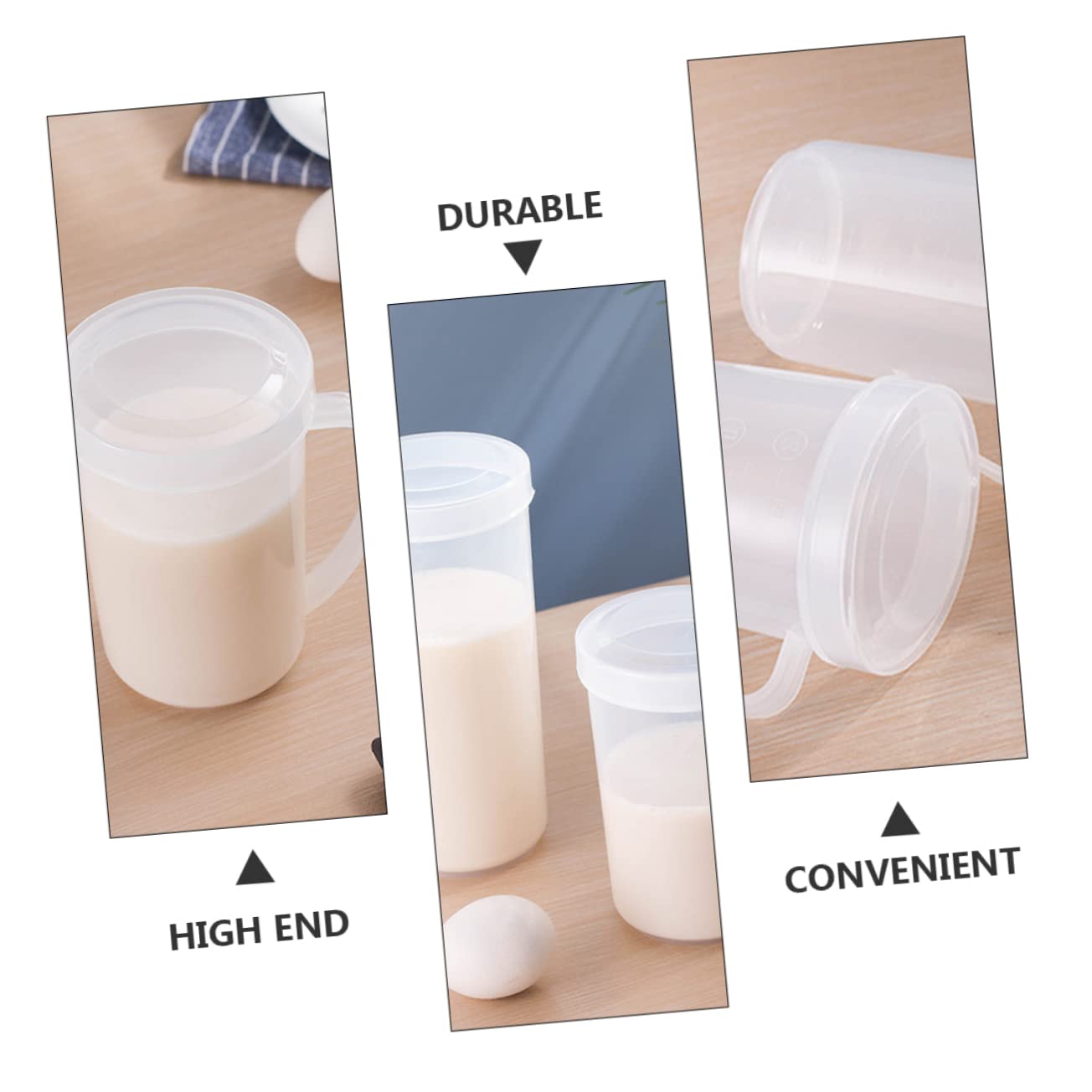 ULTECHNOVO 6pezzi Misurini Con Contenitori Per Latte e Bevande Capacità Per e Colazione Compatibile Con