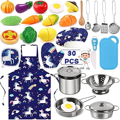 Juguetes de Cocina para Niños Tonsooze, Set de 30 Piezas Cover