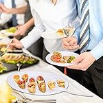 400pcs Eco-Friendly Disposable Paper Plates Bulk and Cups Napkins Cutlery Sets Non-Plastic Biodegradable Compostable Dinnerware for Dessert Dinner Birthday Party (50 Guest) - Image 5