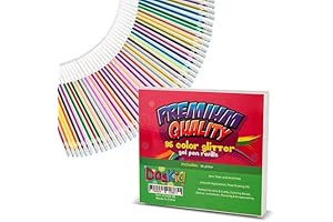 96 Pack SouColor Gel Pen Refills for Artist Coloring Books