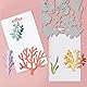 GLOBLELAND Stanzformen Mit Korallenriff Motiv Für Bastelarbeiten Scrapbooking Metallmuscheln Stanzformen Mit Meerestieren Stanzungen Für Kartengestaltung Prägung Fotoalbum Basteldekoration