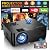 Projector with 5G WiFi and Bluetooth, Native 1080P Projector[Projector Screen Included], Full HD 18000LM Movie Projector, 100" Display Home Theater, Compatible with Phone/Laptop/TV Stick