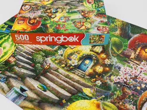 Puzzle de 500 piezas Springbok Fruitful Dream Village para adultos con piezas cortadas únicas, materiales ecológicos, hecho en EE. UU. miniatura 4