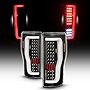 AKKON - For 2017-2019 Ford F250/F350 SuperDuty Full LED DRL Bar Tail Lights Black Housing Clear Lens Set
