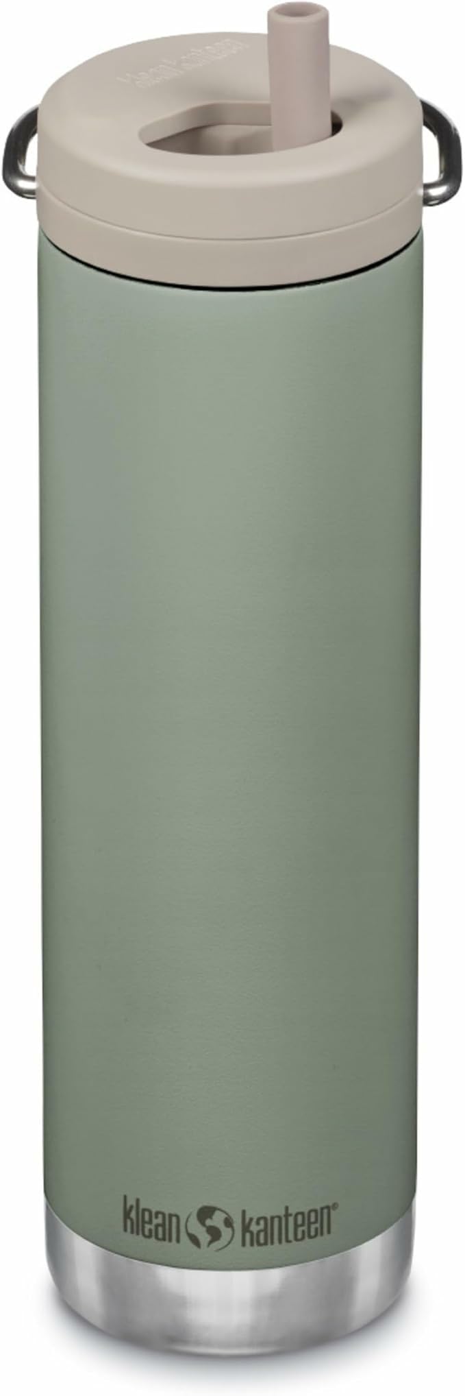 Klean Kanteen TKWide Insulated Bottle, 20 oz Thermos with Lid, Sea Spray