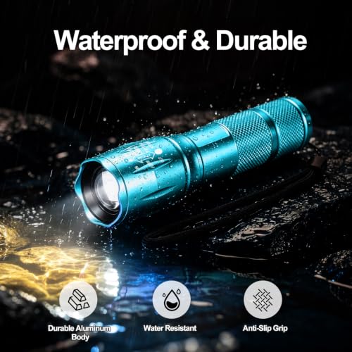 Image of Stocking Stuffers for Men Christmas Birthday Gifts Zoomable LED Flashlights