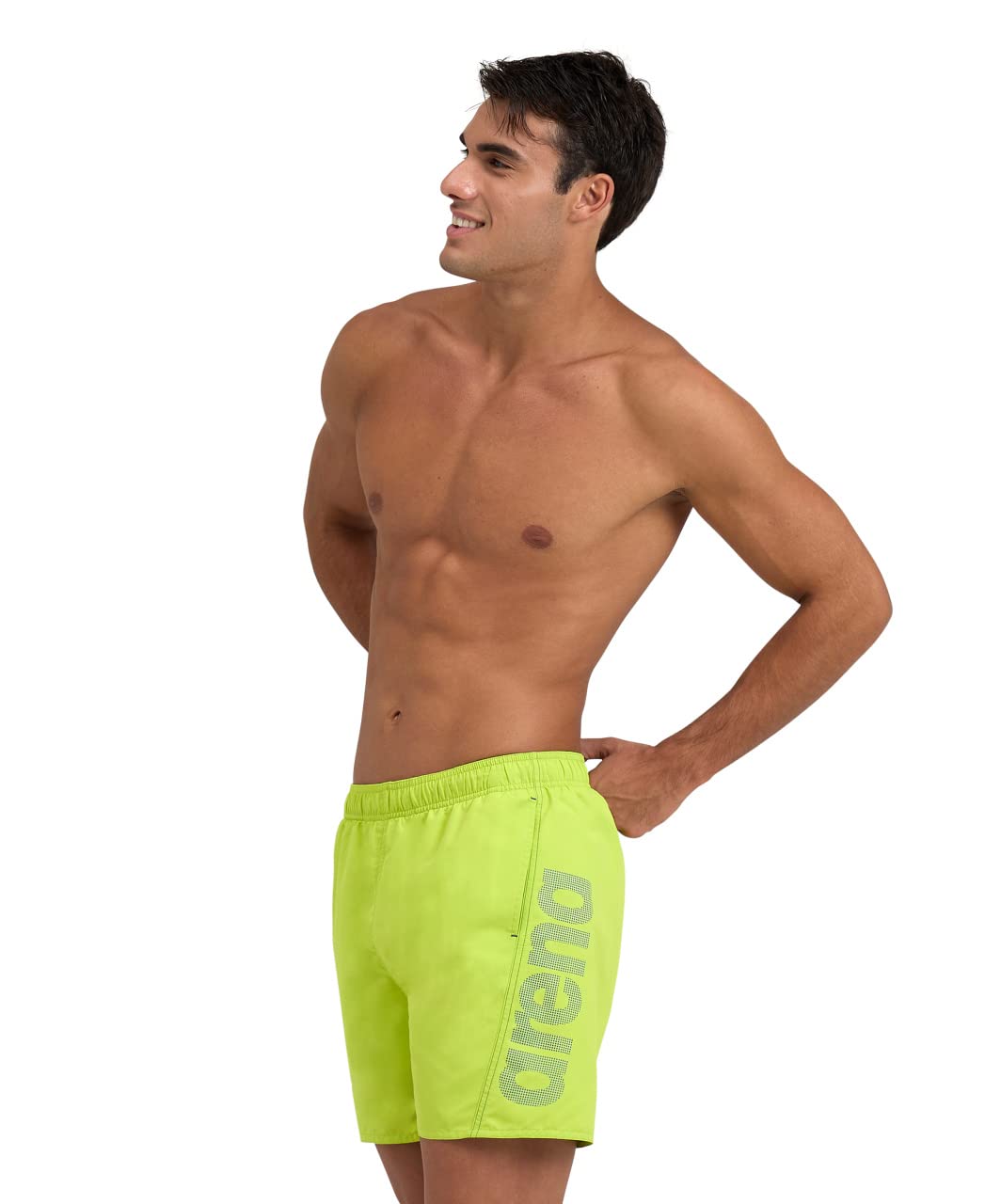 Arena Men's Jaune Swim Shorts Fundatals Logo R