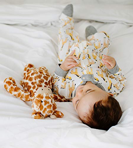 Image of Burt's Bees Baby unisex-baby Sleep & Play, Organic One-piece Romper-jumpsuit Pj, Zip Front Footed Pajama