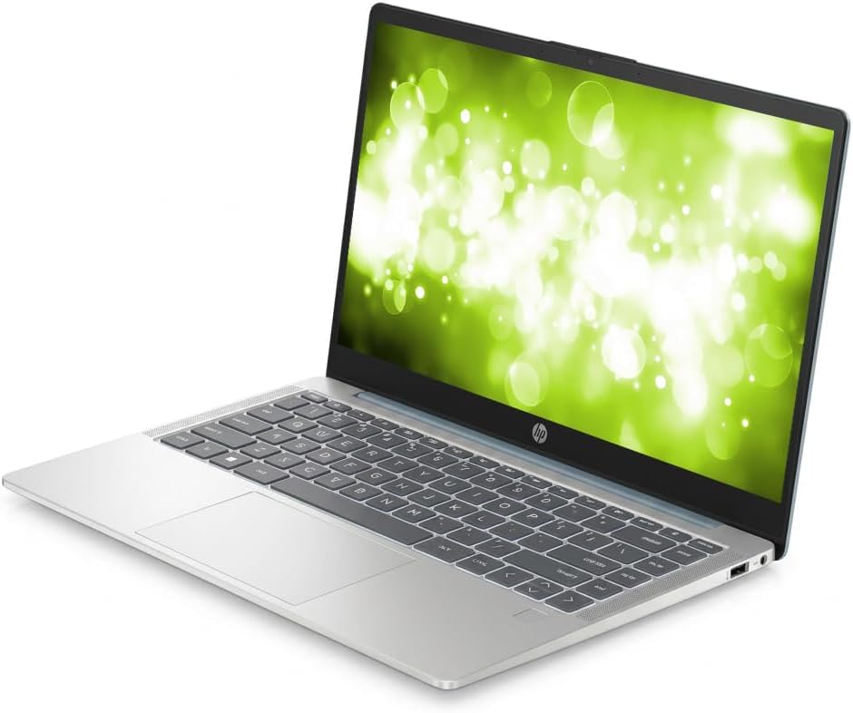 Image of HP 2026 Stream 14 inch HD IPS Laptop, AMD Processor up to 3.5GHz, 4GB DDR5, 128GB SSD, AMD Graphics, Fast Charge, Wi-Fi 6, Windows 11, Dale Blue, Renewed