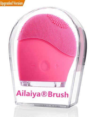 Ailaiya Sonic Face Cleanser and Massager Brush facial cleansing brush(rose)