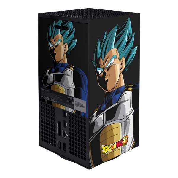 Skinit Decal Gaming Skin Compatible with Xbox Series X Bundle - Officially Licensed Dragon Ball Super Vegeta Design