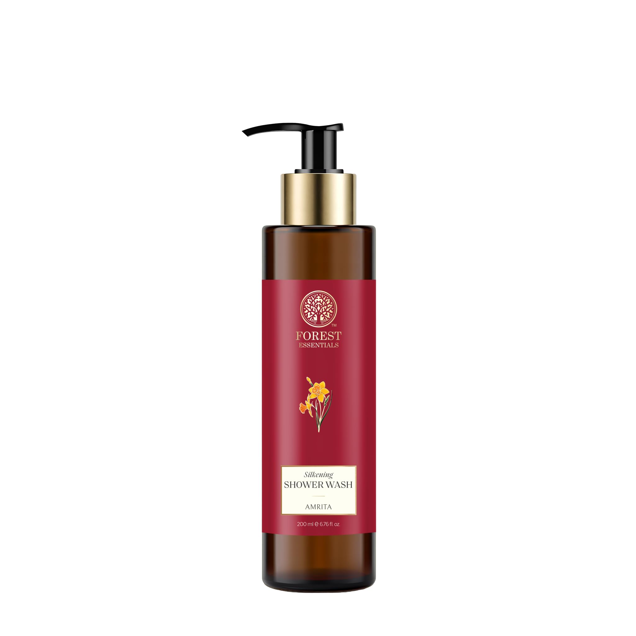 Forest Essentials Silkening Shower Wash Nargis | Ayurvedic Natural Body Wash for Soft Smooth Skin | Paraben Free & Sulphate Free Shower Gel-image-20
