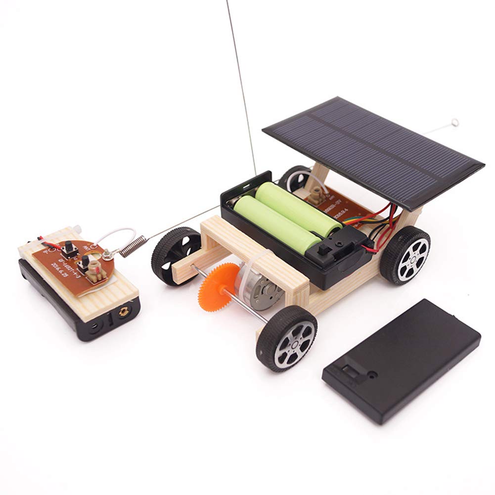 Solar Power Wireless RC Car Toy Students Science Education DIY Experiment Model